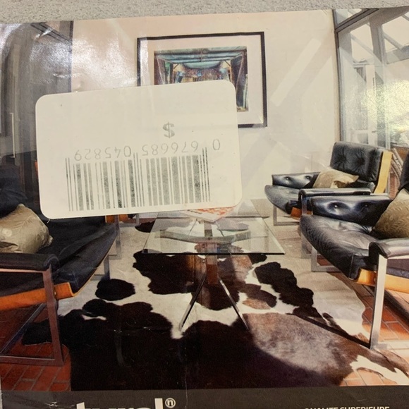 Genuine Natural Pink Skin Cowhide Rug Area Rug ) - Picture 10 of 10